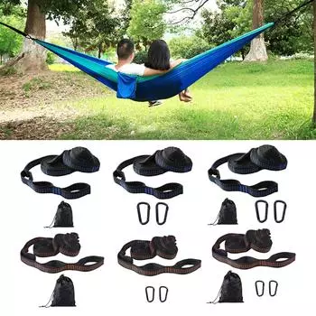 2 шт. ремни для подвески гамака, ремни для гамака на открытом воздухе, прочный нейлоновый ремень для гамака, крепление для веревки, простота установки A синий