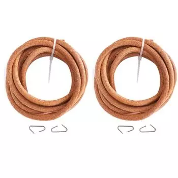 2 шт., ремни для швейной машины, кожаный привод, замена деталей педали для дома с вязанием крючком