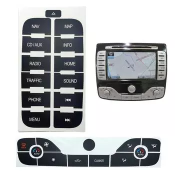 2 шт. Ремонт Ремонт Наклейка Наклейка Кнопки Автомобильные Аксессуары