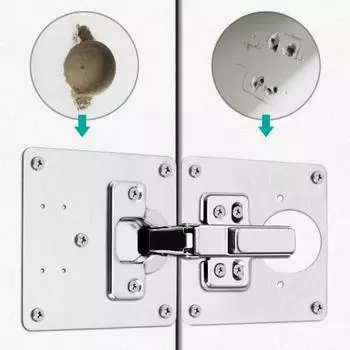 2 шт., ремонтная пластина для петель, высокопрочная нержавеющая сталь, устойчивая к разрыву петля для шкафа, шкафы