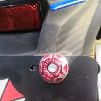 2 шт., ремонтные колпачки для крепления номерного знака, аксессуары для украшения номерного знака, болты для защиты от кражи, отверстия 6 мм для транспортных средств 2PCS чёрный