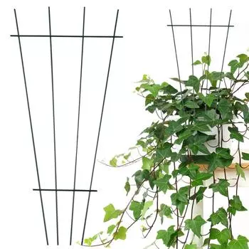 2 шт. решетки для растений, железная решетка для вьющихся растений, стойка для поддержки выращивания виноградной лозы 15,77,1 дюйма, опора для цветов