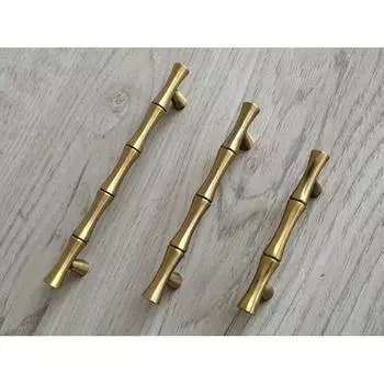 2 шт. ретро бамбуковый цинковый сплав ручка для ящика шкафа мебельная ручка-скоба античная латунь декоративные дверные ручки 64 мм 96 мм 128 мм 64mm