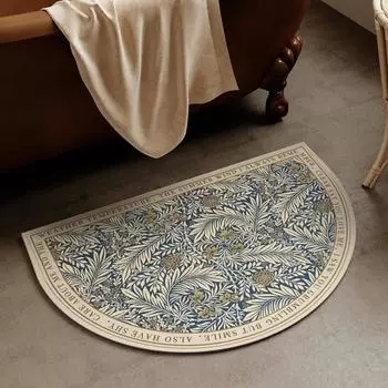 2 шт. Ретро Цветочный Диатомовый Грязевой Коврик Для Пола Нескользящий Легко Сохнущий Коврик Для Ног Ванная Кухня Впитывающий Коврик Для Двери 40*60cm