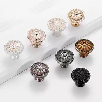 2 шт., ручки для кухонного шкафа в стиле ретро, дверные ручки из цинкового сплава, винтажные ручки для шкафа, мебели, ручки для ящика стола C