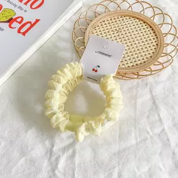 2 шт. резинки для волос в виде маленького кишечника конфетного цвета из марли, милая цветная веревка для волос, корейская версия, резинка, кремовая резинка для волос