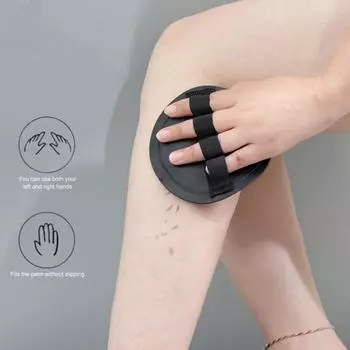 2 шт. резиновое банное полотенце с рисунком в виде пальцев, мелкозернистая плотность, гладкая поверхность, дизайн ремешка, резина