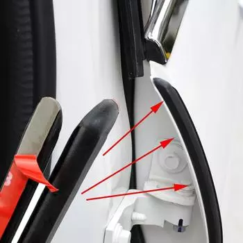 2 шт. резиновый уплотнитель двери автомобиля наполнитель двери автомобиля уплотнитель для Volkswagen VW Polo Passat B5 B6 B7 CC Golf 4 5 6 7 Touran T5 Tiguan Bora чёрный