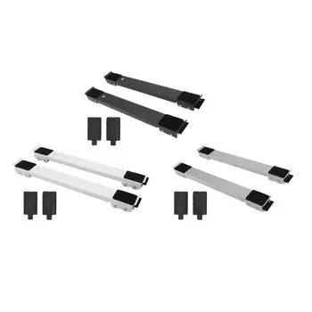 2 шт., роликовая мебельная техника, стальная, 300 кг, несущая растягивающаяся машина, движущаяся основа для посудомоечных машин White