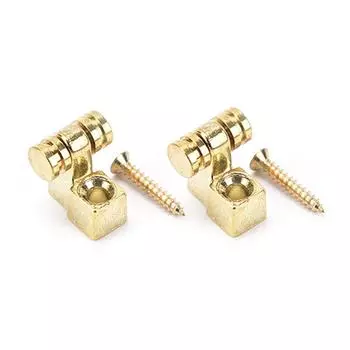 2 шт. роликовые фиксаторы струн монтажное дерево направляющая для электрогитары серебристый N/A