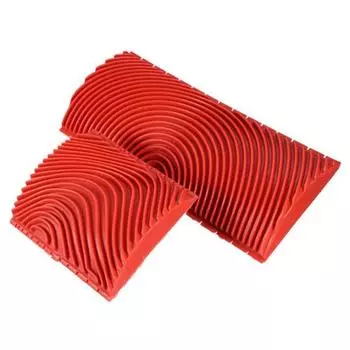 2 шт., роликовые кисти для рисования под дерево, набор инструментов для рисования стен, набор инструментов для художественной живописи с текстурой стены для W