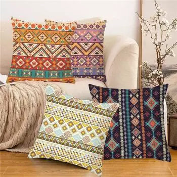 2 шт. роскошная этническая винтажная наволочка для подушки, мягкая наволочка для дивана, наволочка в стиле бохо для взрослых Style 3
