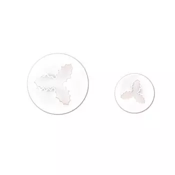 2 шт. Рождественская форма в виде листьев падуба, шоколадных конфет, помадки, печенья, весенняя форма, рождественская печать, штамп, панель инструментов для выпечки