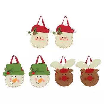 2 шт. Рождественская конфетная сумочка, легкая, прочная, подарочная сумка для украшения праздничной вечеринки Santa