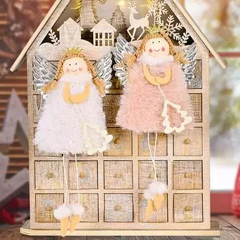 2 шт. рождественские украшения с ногами ангела для девочек, рождественские украшения, кулон