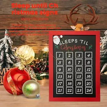2 шт. Рождественский деревянный календарь обратного отсчета знак рождественские украшения украшения One Size