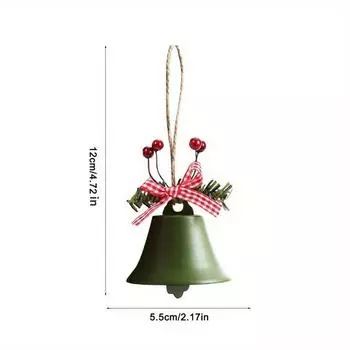 2 шт. Рождественский колокольчик Jingle Bells, металлический колокольчик, украшение на елку, подвеска для рождественских и новогодних вечеринок