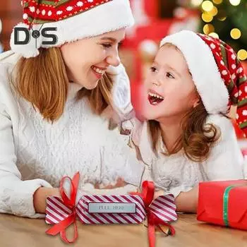 2 шт. Рождественский сюрприз, выдвижной мешочек для денег, вдохновленный конфетами, выдвижная подарочная коробка для денег, самодельные рождественские держатели для денег в подарок красный