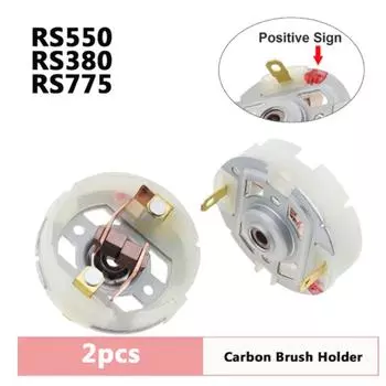 2 шт. RS550 RS380 RS775 двигатель постоянного тока держатель угольной щетки для электрической дрели/электрической отвертки с медной щеткой F RS380