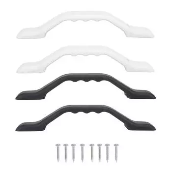 2 шт. ручка для двери автофургона, нейлоновая ручка для входа в дверь автофургона, вспомогательная ручка для туалета прицепа для путешествий на автофургоне, 232 мм Black