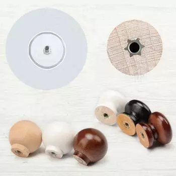 2 шт. Ручка для гардероба, деревянный настенный крючок, самоклеящиеся ручки для дверных ящиков, модный деревянный крючок для спальни Walnut-Style 1