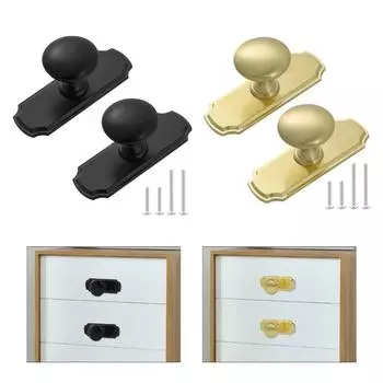 2 шт. ручка для комода из цинкового сплава, ручка для кухонного шкафа, ручка для шкафа, простая ручка для ящика, современная мебельная фурнитура чёрный