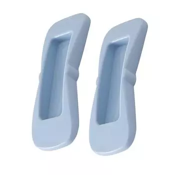 2 шт. Ручки для дверей шкафа, пластиковые, для самостоятельного открывания окон, украшения зелёный