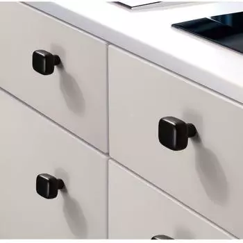 2 шт. ручки для ящиков с одним отверстием, квадратная ручка для шкафа, ручка для шкафа с защитой от ржавчины Style-B