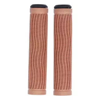 2 шт. ручки для велосипеда, противоскользящие резиновые ручки для велосипедного руля, эргономичные сменные ручки для велосипеда темно-коричневого