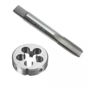 2 шт. Ручной метчик + круглая матрица из высокоскоростной стали M13 X 1,5 мм