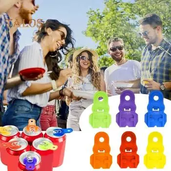 2 шт., ручные открывалки для пива, компактные размеры, многоцелевые, широко используемые, полезные, ручные, ручные открывалки для банок для напитков, кухонные принадлежности зелёный