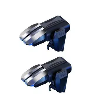 2 шт. S1 Мобильные игровые триггеры Шесть пальцев Мобильное устройство Триггер Чувствительный контроллер Джойстики Кнопки для смартфонов чёрный