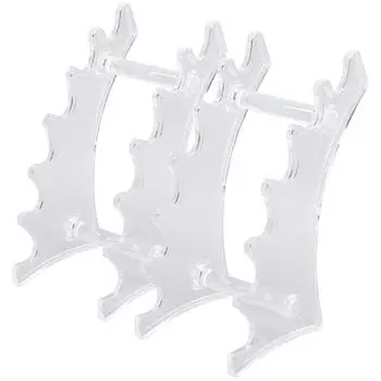 2 шт. Съемная подставка для макияжных кистей, акриловая многофункциональная подставка для ручек, прозрачная чистый