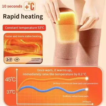 2 шт. с карманами самонагревающиеся наколенники рукав может удерживать грелки инфракрасные сохраняющие тепло наколенники серый