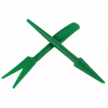 2 шт. Садовые принадлежности Устройство для пересадки Посадочный инструмент Инструмент для копания Рассада Садовый питомник Многофункциональный ручной пересадчик рассады Random Color 2pcs