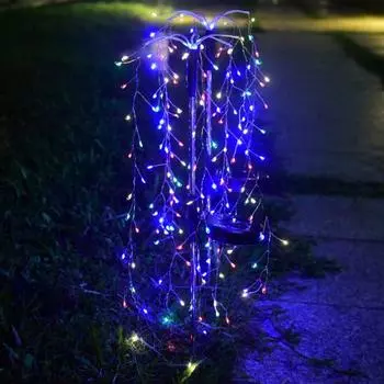 2 шт. садовый солнечный светильник IP65 водонепроницаемый с автоматической зарядкой, энергосберегающий солнечный садовый двор, декоративные светильники для внутреннего и наружного украшения