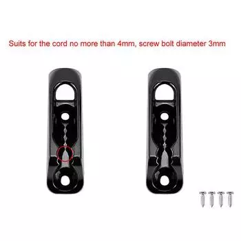2 шт., самоблокирующаяся веревка для лодки, черный нейлоновый зажим, натяжитель шнура, бегун, каноэ, каяк, серфинг, морские аксессуары