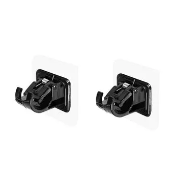 2 шт. Самоклеящийся держатель для карниза для штор, крючок для карниза без гвоздей, кронштейн для карниза для штор, ванная комната 1Pair