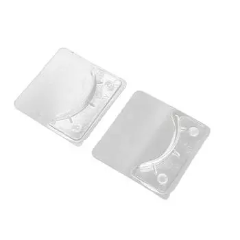 2 шт. Самоклеящийся кронштейн для карниза для штор, регулируемый держатель, зажим, крючки, без сверления One Size прозрачный