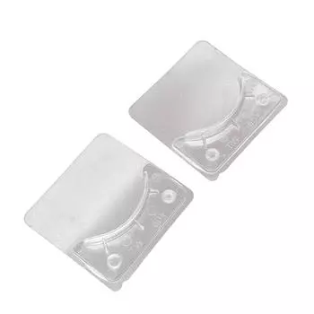 2 шт. Самоклеящийся кронштейн для карниза для штор, регулируемый держатель, зажим, крючки, без сверления One Size прозрачный