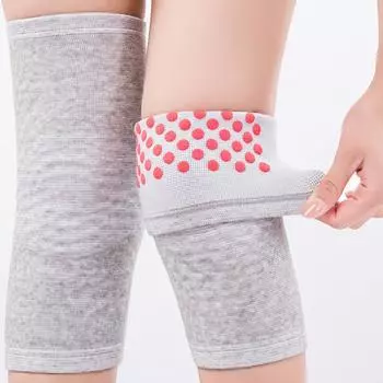 2 шт. Самонагревающиеся поддерживающие наколенники, наколенник, теплый для облегчения боли в суставах и восстановления после травм, пояс для массажа колена и ног M