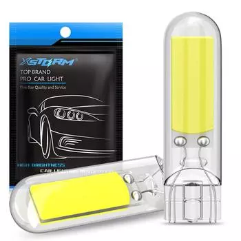 2 шт. сапфировый COB T15 светодиод W16W 902 921 без водителя задний ход стояночный фонарь прозрачный автомобильный сигнальный фонарь стеклянная лампа белый 6000K 12V