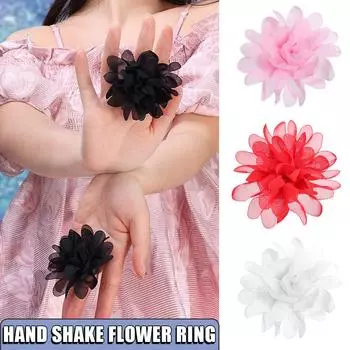 2 шт. сценический реквизит, кольцо с цветком чёрный