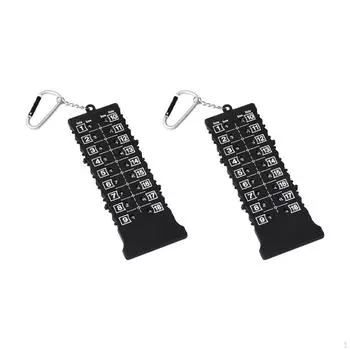 2 шт. Счетчик очков для гольфа, устройство для подсчета очков, портативный счетчик ударов