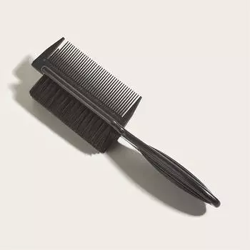 2 шт., щетка для волос, гладкая, жесткая, черная, для женщин, для увеличения объема, косметическая расческа, скользящая назад, нейлоновая шерсть, разглаживающая дорожная щетка для бороды чёрный