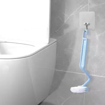 2 шт. щетки для чистки унитаза с длинной ручкой, легкие изогнутые щетки для унитаза V-образного типа, инструменты для чистки ванной комнаты