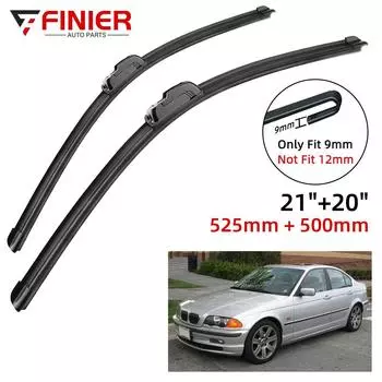 2 шт. щетки стеклоочистителя для BMW 3 серии E36 318 320 323 325 M3 1991-1999 21 20 подходят для переднего лобового стекла, щетки для окон, резак, аксессуары 1999 г.