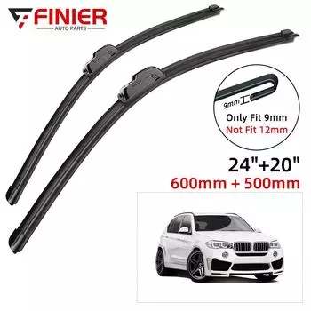 2 шт. щетки стеклоочистителя для BMW X5 F15 2013-2018 24 20 подходят для переднего лобового стекла, щетки для окон, резак, аксессуары 2013 2014 2015 2016 2017 2018