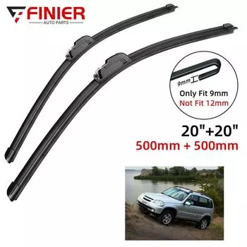 2 шт. щетки стеклоочистителя для Chevrolet Niva 2123 2002-2011 20 20 подходят для переднего лобового стекла, щетки для окон, резак, аксессуары 2008 2009 2010 2011