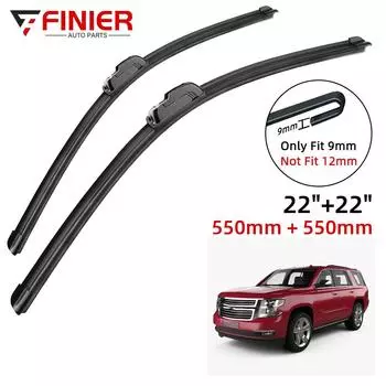 2 шт. щетки стеклоочистителя для Chevrolet Tahoe MK4 2015-2019 22 22 подходят для переднего лобового стекла, щетки для окон, резак, аксессуары 2015 2016 2017 2018 2019